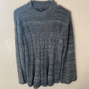 Grey knit sweater